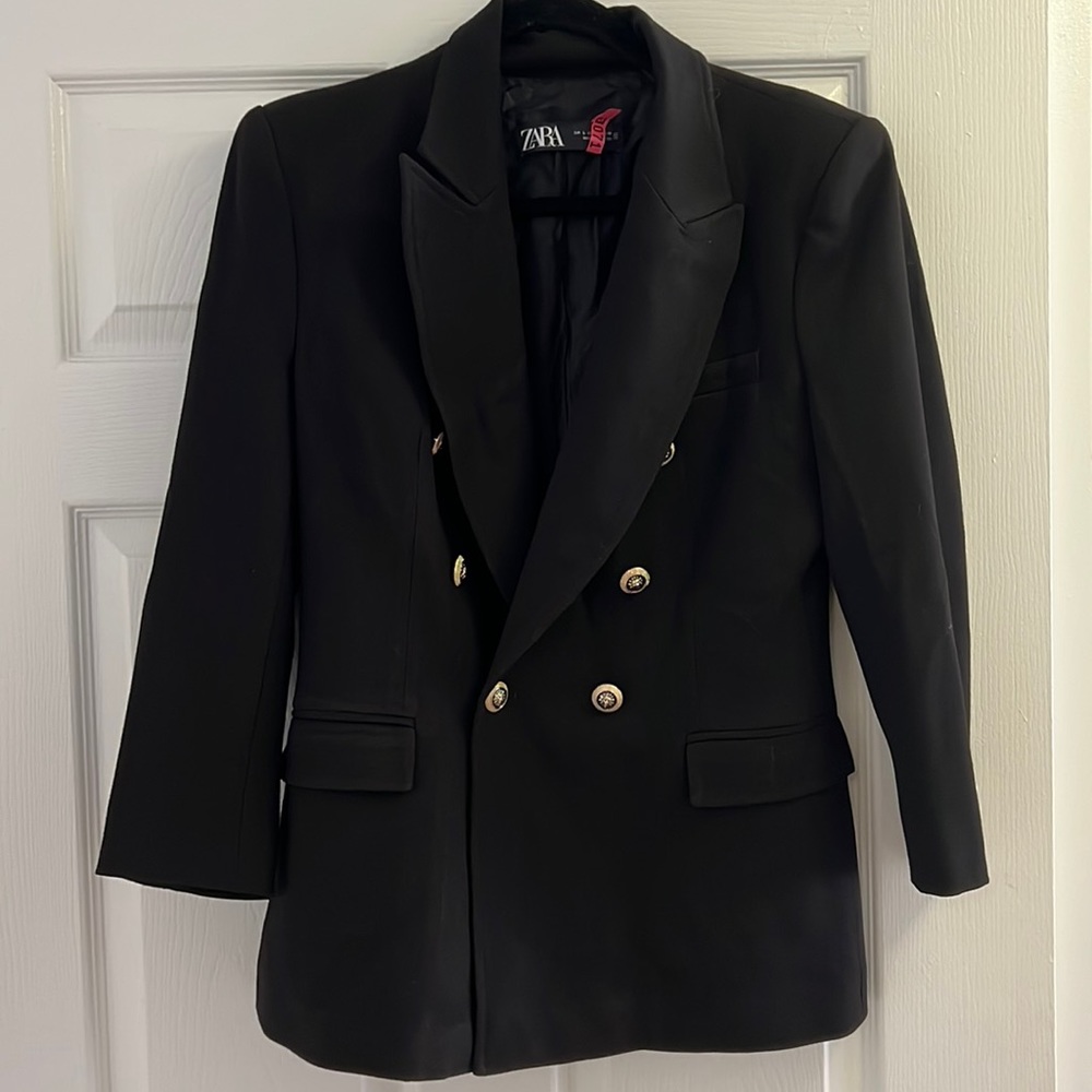 Zara blazer (black large)